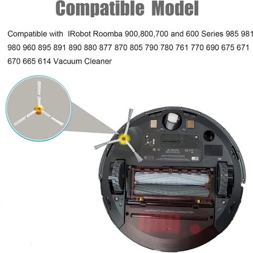 Miniatura 2 de Reemplazo de cepillo lateral para IRobot Roomba 900, 800, 700 y 600 Series 985 981 980 960 895 891 890 880 877 870 805 790 780 761 770 690 675 671