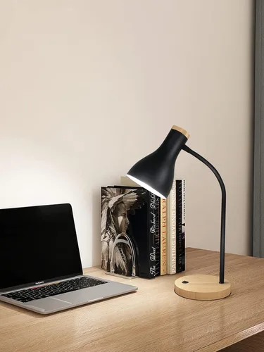Miniatura 7 de LALISU Lámpara de escritorio de metal, lámpara de mesa, luces de lectura, lámparas de escritorio de arco para dormitorio, lámpara de cabecera