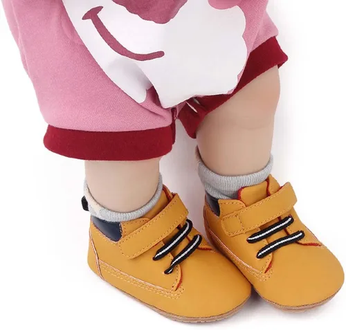 Miniatura 3 de KaKaKiKi - Tenis de lona para bebé infante niños tenis con suela de goma antideslizante tenis de caramelo caminantes primerizos precaminando tenis