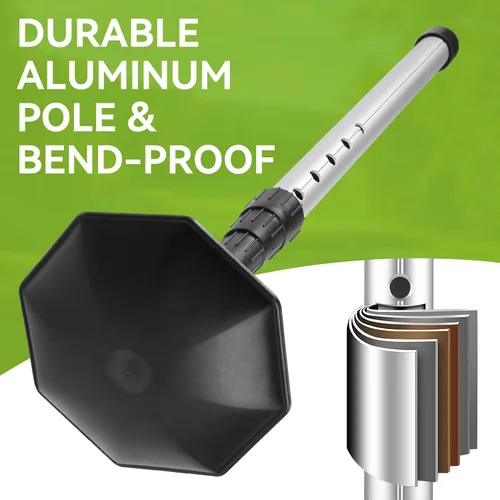 Miniatura 6 de MIKOSI Barra de soporte para bolsa de viaje de golf, varilla de soporte de aluminio ajustable de 21 a 52 pulgadas/brazo rígido, protector de club