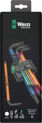 Miniatura 15 de Wera Tools 05073593001 950 SPKL/9 SM N SB Juego de llaves hexagonales de brazo largo, talla única, multicolor
