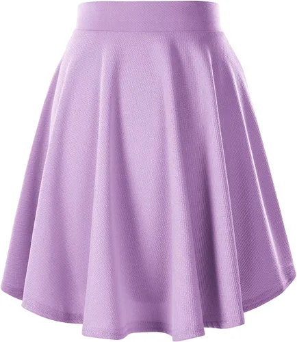 Miniatura 2 de Urban CoCo Women's Basic Versatile Stretchy Flared Casual Midi Skater Skirt