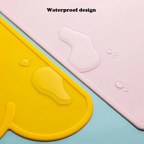 Miniatura 3 de Love Dream Tapete de silicona para alimentación de mascotas con borde elevado, antideslizante, impermeable, mantel individual para perros y gatos