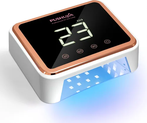Lámpara de uñas LED UV recargable profesional, secadora de uñas UV inalámbrica para esmalte de gel con 3 ajustes de temporizador (30/60/90s), sensor