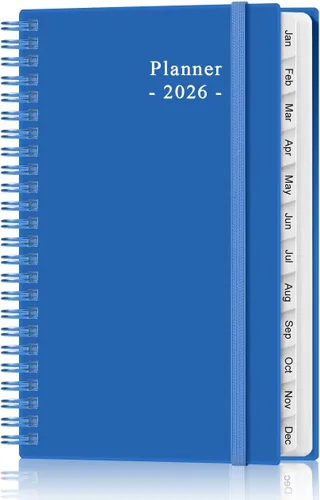 Miniatura 25 de Agenda de bolsillo 2026 - Agenda semanal y mensual 2026 de enero de 2026 a diciembre de 2026, pestañas de 12 meses, 3.75 x 6.75 pulgadas, verde
