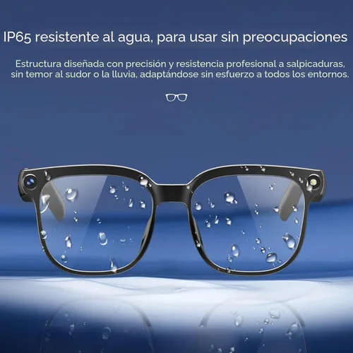 Miniatura 8 de Gafas inteligentes con cámara, 4K con audio Bluetooth gafas con cámara para hombres y mujeres, 8MP 32G HD, grabación de video oculta, compatible