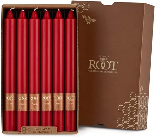 Miniatura 34 de Root Candles Velas de Cena Sin Aroma Juego de Velas en Caja de Mezcla Premium de Cera de Abeja, 9 Pulgadas, Rosa Polvoriento, 4 Unidades Rosa