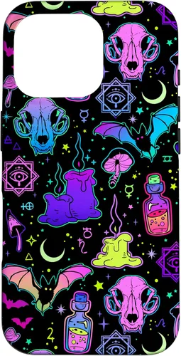 Miniatura 20 de Funda de brujería mágica para iPhone 16 con diseño gótico pastel de Halloween