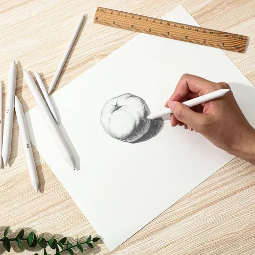 Miniatura 6 de Fulmoon Juego de 288 piezas de tocón de mezcla y tortillón, tocones de mezcla de arte de papel, tocones de mezcla para dibujo, sombreado