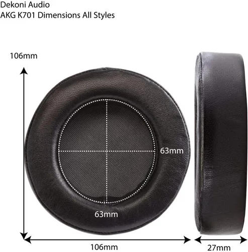 Miniatura 2 de Dekoni Audio Almohadillas de repuesto compatibles con AKG K701, K702, K7XX y más (Elite Fenestrated Sheepskin)