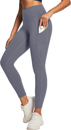 Miniatura 39 de Ewedoos - Leggings con bolsillos para mujer, de talle alto, pantalones de yoga, pantalones de entrenamiento, con levantamiento de glúteos