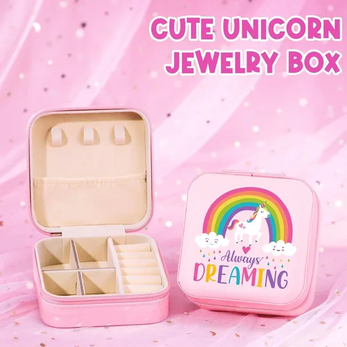 Miniatura 7 de Regalos de unicornio para niñas de 4 a 6, 7, 8, 9 y 10 años, regalos de cumpleaños de Pascua con monedero de manta que brilla en la oscuridad