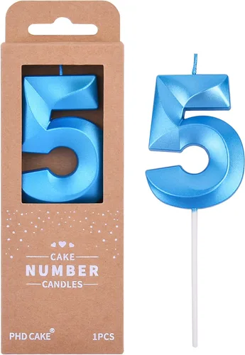 Miniatura 50 de PHD CAKE Velas de cumpleaños de 2 números de 7 cm de oro con diamantes, velas de número dorado, velas de número para pastel, celebración de fiesta