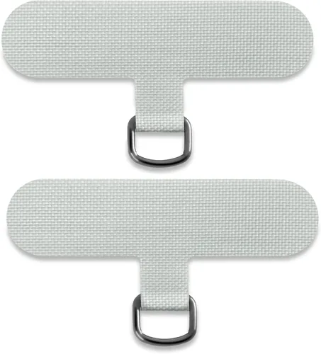 TACOMEGE Phone Tether Tab for iPhone, Cell Phone Lanyard Patch, Phone Strap Replacement Part for All Full Phone Cases Gris claro