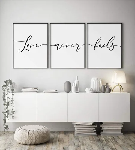 Miniatura 8 de Arte de pared para decoración del hogar, 3 piezas, póster de oración de serenidad, impresiones de recuperación de adicciones, pintura en lienzo