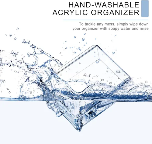 Miniatura 6 de Sorbus Organizador Grande de Maquillaje - Organizador Transparente y Apilable de Joyería y Maquillaje para Tocador, Almacenamiento de Baño, Cajonera