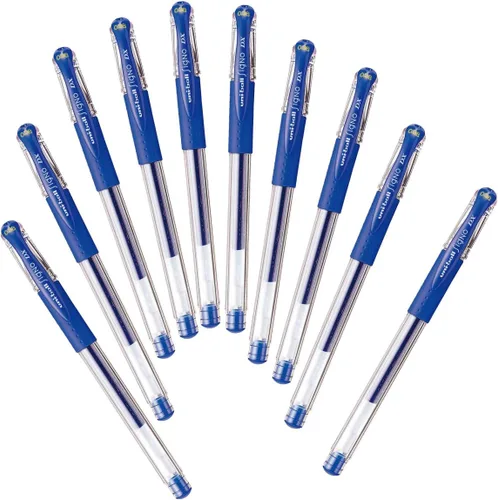 Mitsubishi Pencil Uni-Ball Signo UM151.33 - Bolígrafos de gel de 0.01 pulgadas (0.015 in), azul, 10 unidades