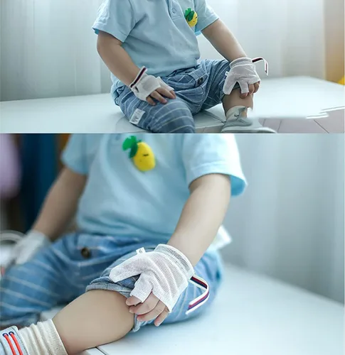 Miniatura 6 de 4 piezas de tope de succión de pulgar para niños y bebés, protector de pulgar para chupar el pulgar (S)