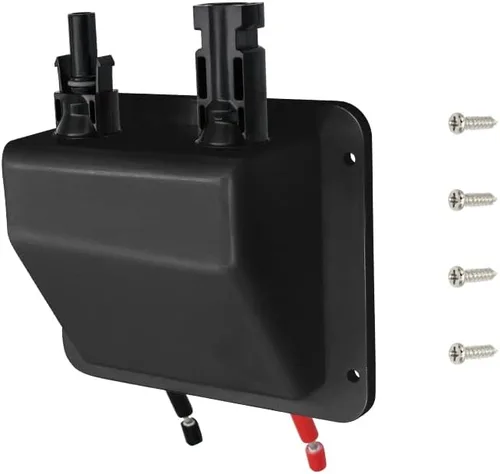 Miniatura 9 de Glándula de entrada de cable solar Trisinger, cable de extensión solar suave negro de 10Ft 10AWG y conector, carcasa de entrada de cable doble 10