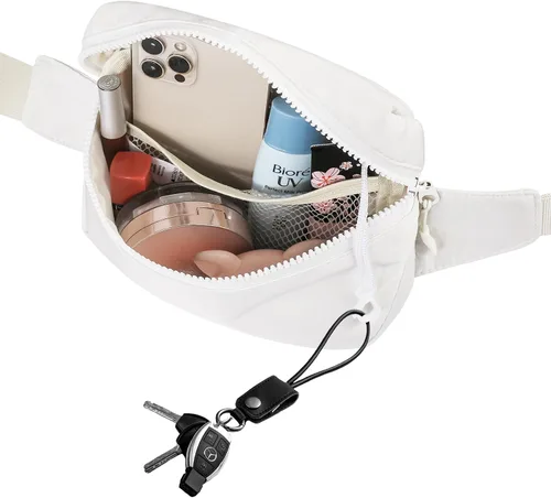 Miniatura 5 de Bolsa de Cintura Frenou Riñonera de Moda para Mujeres y Hombres, Riñonera con Correa Ajustable para Regalo, Riñonera para Viaje, Correr, Senderismo