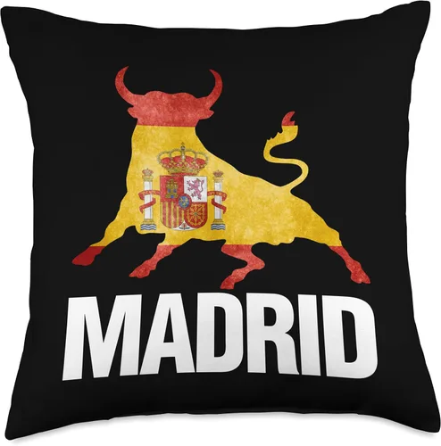 Miniatura 5 de Espana Visit Spain Gifts - Almohada de regalo con bandera de Madrid (16.0 x 16.0 in), multicolor