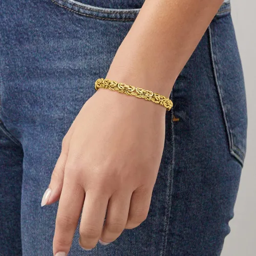 Miniatura 2 de Canaria 10kt Yellow Gold Medium Byzantine Bracelet