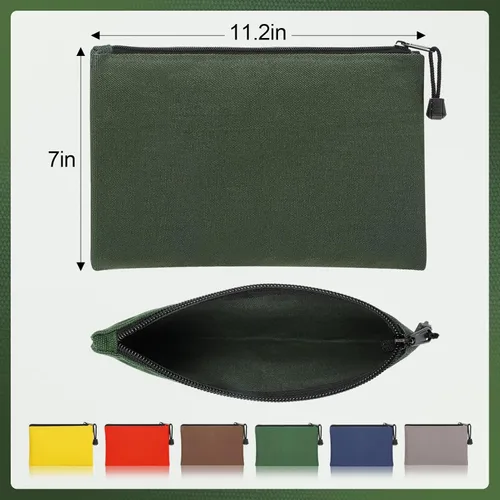 Miniatura 4 de ANPHSIN Paquete de 6 bolsas de lona para herramientas, juego de bolsas de herramientas resistentes de 11.2 x 7 pulgadas, organizador