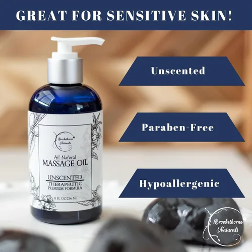 Miniatura 2 de Aceite de masaje para terapia de masaje Kit de masaje con aceite de masaje sin perfume y aceite de lavanda para masaje de cuerpo completo