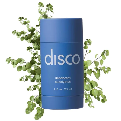 Disco Desodorante natural – Aceite de eucalipto y árbol de té | Frescura extra fuerte para hombres, sin aluminio con eucalipto, aloe, aceite de