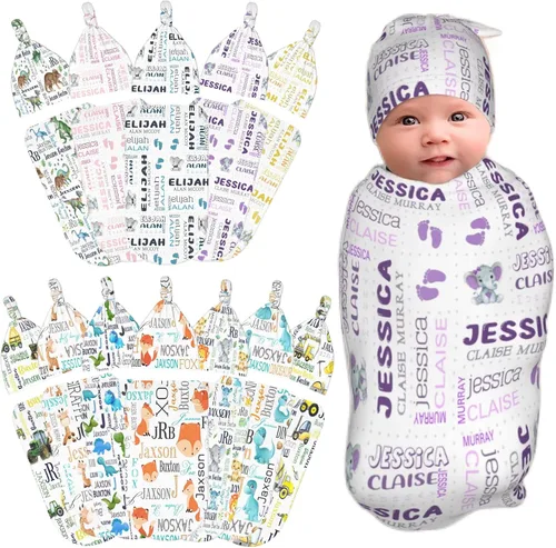 Miniatura 8 de Manta personalizada para bebé y niño con nombre, mantas de bebé personalizadas para niñas y niños con nombre, artículos personalizados para bebés