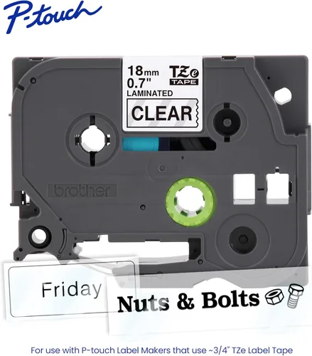 Miniatura 14 de Brother Cinta de etiquetas P-Touch TZe negra con impresión en azul (TZe541), laminada, 3/4 pulgadas x 26.2 pies (0.709 in x 26.2 ft)