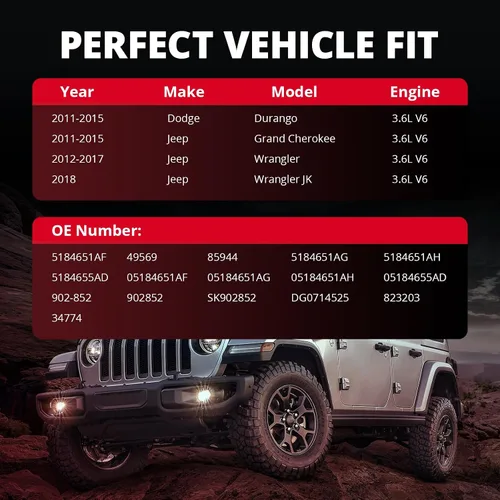 Miniatura 2 de EVIL ENERGY Conjunto de carcasa de termostato, 05184651AF 49569 902-852, compatible con Dodge Durango 2011-2015, Jeep Grand Cherokee 2011-2020, Jeep
