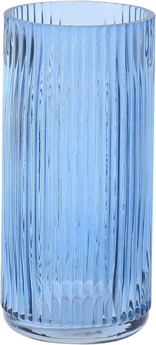 Miniatura 53 de Jarrón de vidrio ámbar para flores, florero para ramo, jarrones de vidrio modernos, jarrones acanalados para sala de estar, dormitorio, mesa