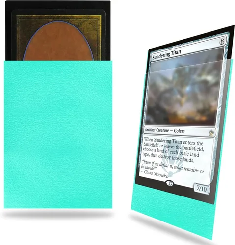Miniatura 15 de Fabmaker - Juego de 200 fundas negras para tarjetas, fundas estándar resistentes MTG mate, acabado trasero mate, barajado perfecto, protege todas