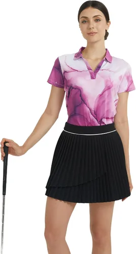 Miniatura 4 de Camisa de golf para mujer, polo de golf de secado rápido que absorbe la humedad para mujer