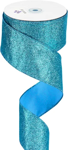 Miniatura 15 de MEEDEE Cinta Verde con Purpurina Cinta Verde con Alambre de 2.5 Pulgadas de Ancho Cinta Metálica de 25 Yardas Cinta Verde de Navidad Cinta Verde