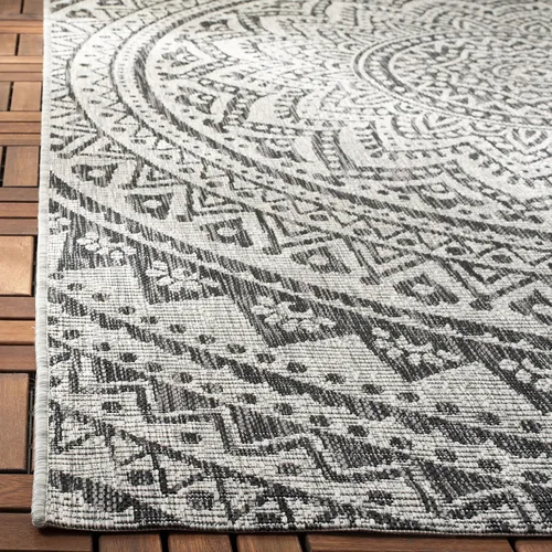 Miniatura 44 de SAFAVIEH Alfombra lavable para exteriores, colección Courtyard - Pasillo de 2.3 x 8 pies, color beige claro y marrón claro, no desprende pelusa