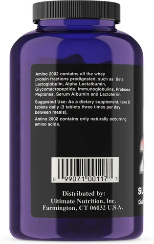 Miniatura 3 de Ultimate Nutrition Amino 2002 - Super Whey Formula 330 tabs