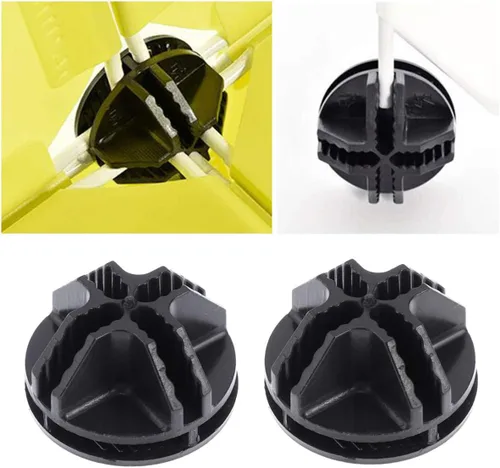 Miniatura 3 de Organizador de almacenamiento en cubos, conectores de plástico, 20 unidades, conectores de plástico negro para cubos de alambre, almacenamiento