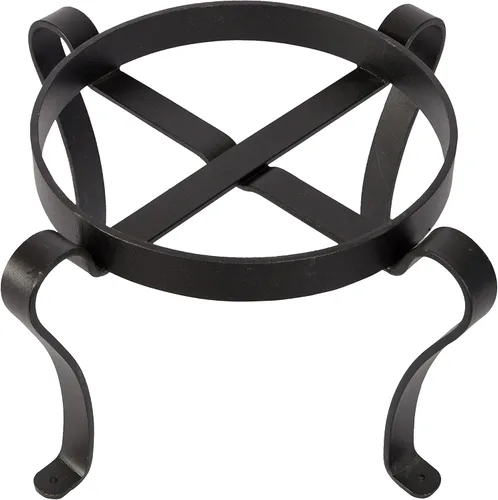 Miniatura 2 de Achla Designs Soporte para macetas de patio, 8 pulgadas de alto, color negro