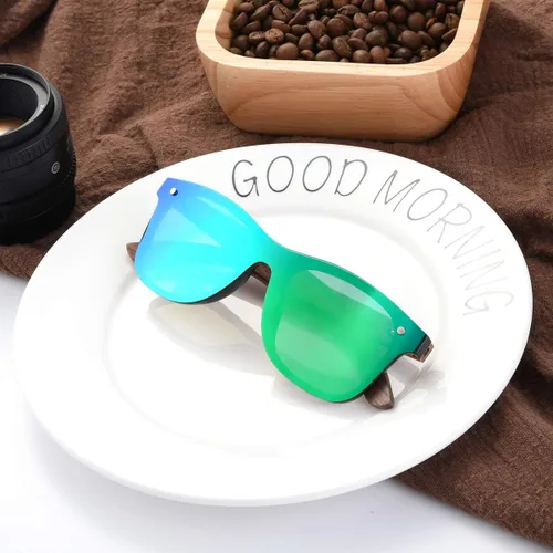 Miniatura 3 de Lentes de sol de bambú hechos a mano con cristales polarizados para hombres y mujeres
