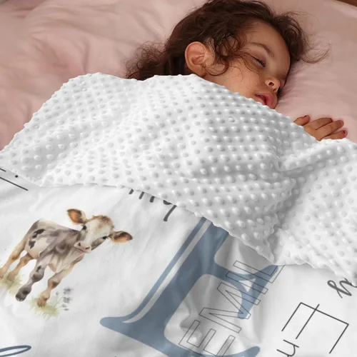 Miniatura 18 de Mantas de bebé personalizadas para niñas, manta de oso de bebé, manta de bebé de felpa suave Minky con nombre que recibe mantas para niñas, recién