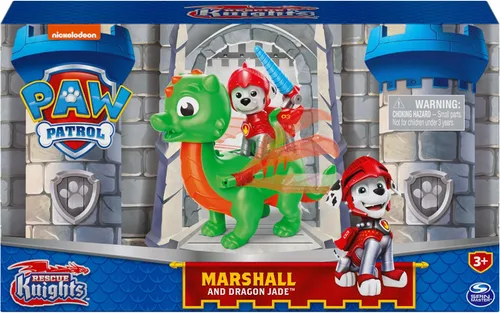 Miniatura 2 de Paw Patrol, Rescue Knights - Juego de figuras de acción de jade Marshall y Dragón, juguetes para niños a partir de 3 años
