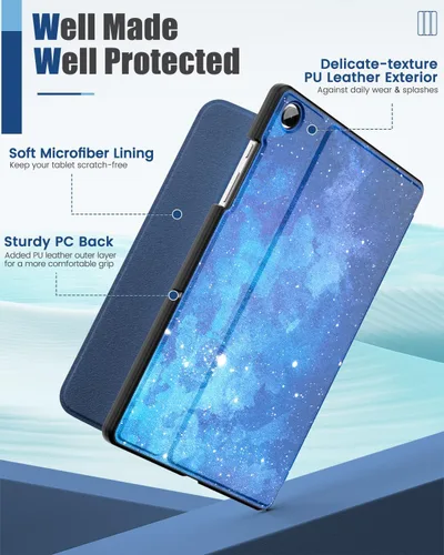 Miniatura 3 de MoKo Funda para Samsung Galaxy Tab A9 Plus de 11 pulgadas 2023, Carcasa Protectora Trasera Delgada de Visualización Multi-Ángulo