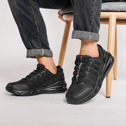 Miniatura 6 de LARNMERN Zapatos de trabajo antideslizantes para hombre, zapatos deportivos con amortiguación de aire, zapatos para restaurante Trabajo, casual