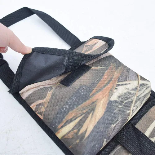 Miniatura 7 de Equipo de caza para asiento trasero de pistola, soporte para rifle de escopeta, organizador de pistolas con bolsillos, ajuste universal para camión