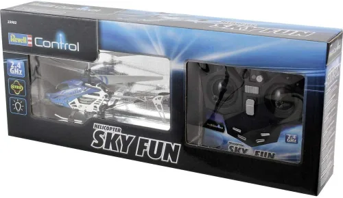 Miniatura 4 de Revell Helicóptero Control RC, helicóptero controlado a distancia para principiantes, control remoto de 2.4 GHz, fácil de volar, giroscopio, chasis