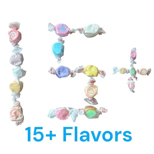 Miniatura 6 de The Candy Crave Gourmet - Caramelo de agua salada, 2.5 libras de sabores surtidos (150 piezas envueltas individualmente), Taffy Town Saltwater Taffy