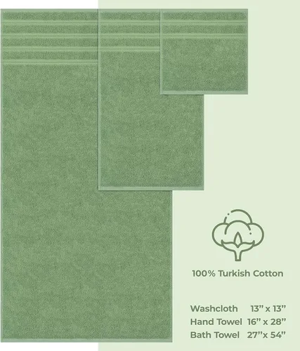 Miniatura 9 de American Soft Linen Paquete de 4 toallas de baño, 4 toallas de mano y 4 paños de baño