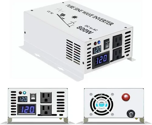 Miniatura 10 de WZRELB Inversor de corriente solar pura de onda sinusoidal 500w 24v DC a 120v AC 60hz